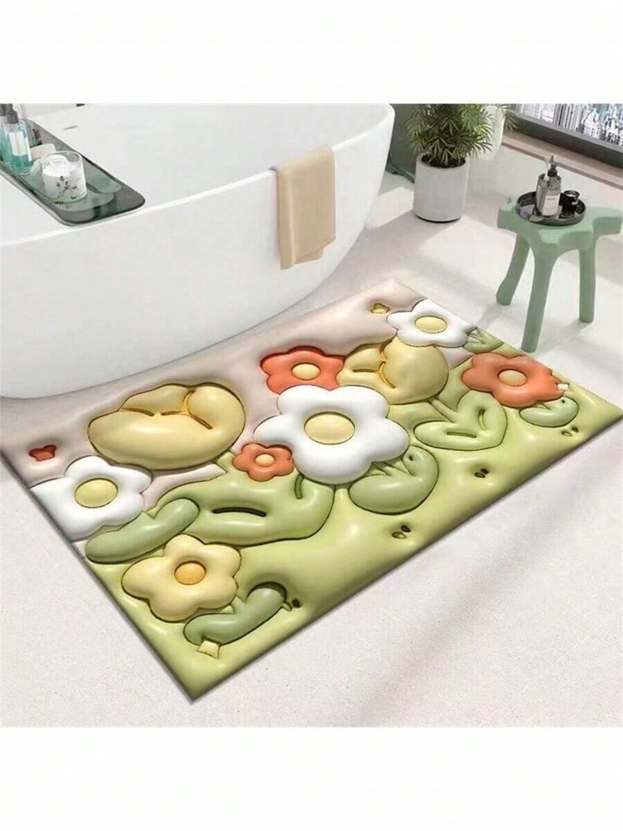 1 Pc 3D Expanding Stereoscopic Vision Cartoon NonSlip Quick Drying