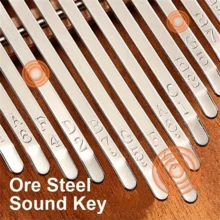 17 键卡林巴拇指钢琴，便携式高品质木制拇指钢琴，Mbira 琴身乐器，附初学者学习手册，乐器礼物，附学习指南和调音锤 - 彩色 - 查看 7