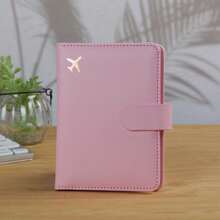 1 个多功能护照夹，防 RFID 盗窃护照钱包，14.6 厘米 * 10.4 厘米旅行必需品锻炼露营度假必需品度假配件旅行配件巡航护照套旅行用品旅行组织者旅行用品旅行钱包护照夹护照钱包海滩度假包夏季圣诞假期 - 粉色 - 查看 1