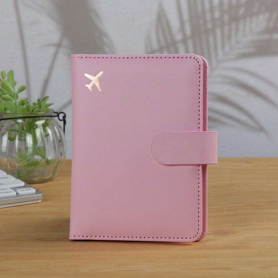 1 个多功能护照夹，防 RFID 盗窃护照钱包，14.6 厘米 * 10.4 厘米旅行必需品锻炼露营度假必需品度假配件旅行配件巡航护照套旅行用品旅行组织者旅行用品旅行钱包护照夹护照钱包海滩度假包夏季圣诞假期 - 粉色 - 查看 1