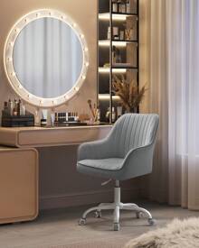 Home Office Chairs - Light Grey - View 2