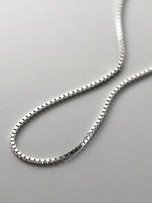 1 件 S925 纯银蛇骨链，百搭设计项链链，DIY 串珠首饰，锁骨链礼物 - 鏈條 - 查看 7