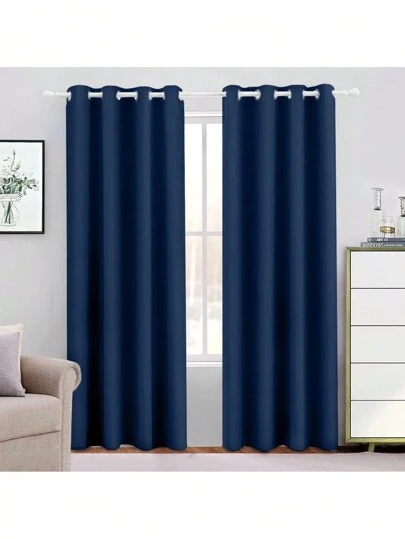 2 Paños Cortinas Blackout 2.30 X 3 M Habitación Sala