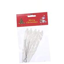 1 Pack Of 5 Twisted Icicles Decorations For Christmas Tree Glitter Spiral Strips Hanging Ornaments Suitable For Winter Christmas Tree Party Wedding Holiday Accessories Christmas Decoration Supplies Home Decorations Holiday Party Christmas Gifts