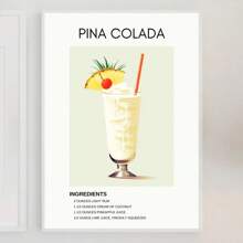 1pc Tối giản Cổ điển Cocktail Nước ép Rượu Đồ uống Poster Và Bản in Canvas In Nghệ thuật Treo tường Hình ảnh Cho Nhà bếp Quầy bar Trang trí Không có Khung - Nhiều màu - Xem 36