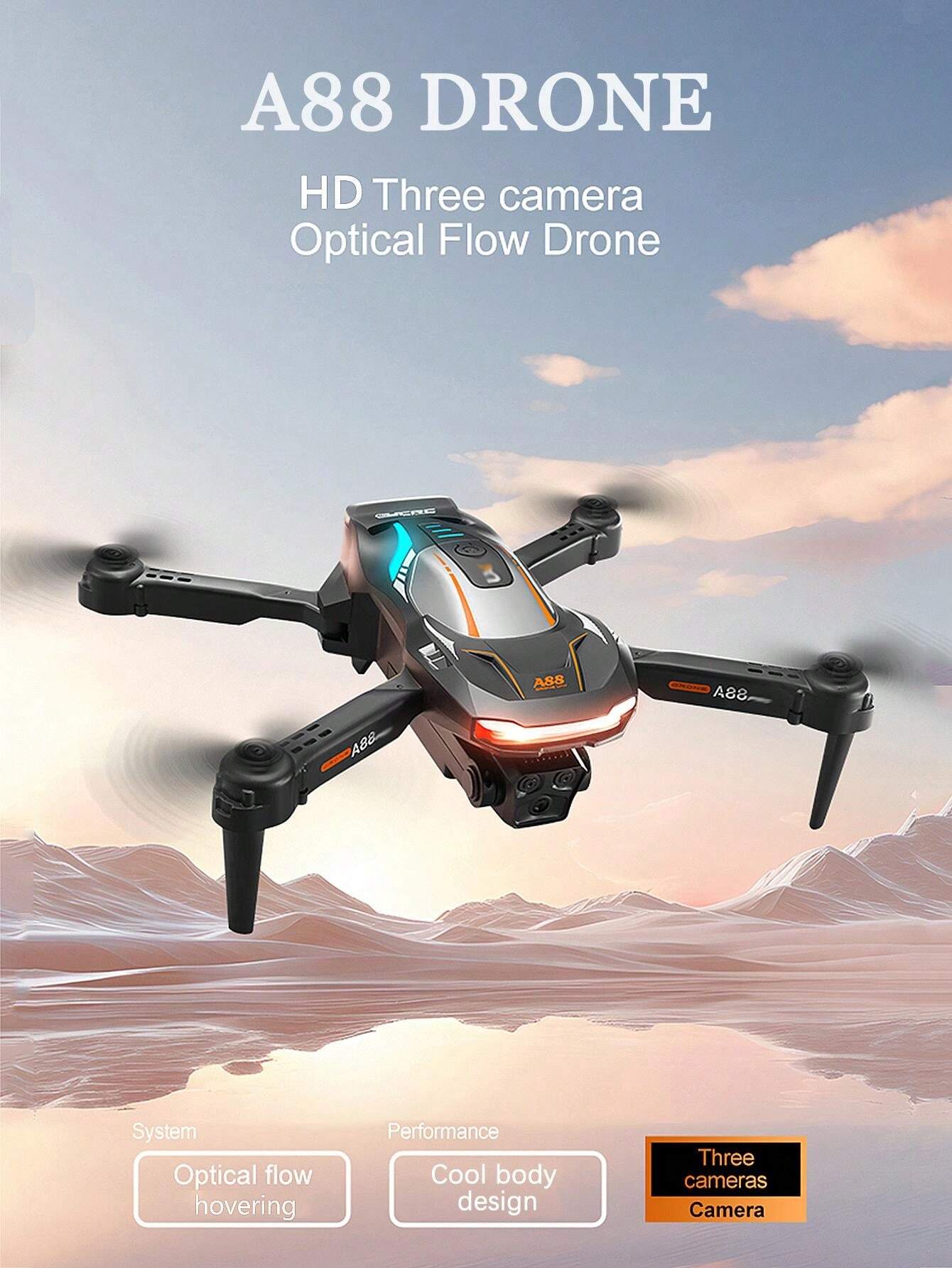 הA88 Black Aerial מזל"ט צילום מצויד בשלוש מצלמות High Definition