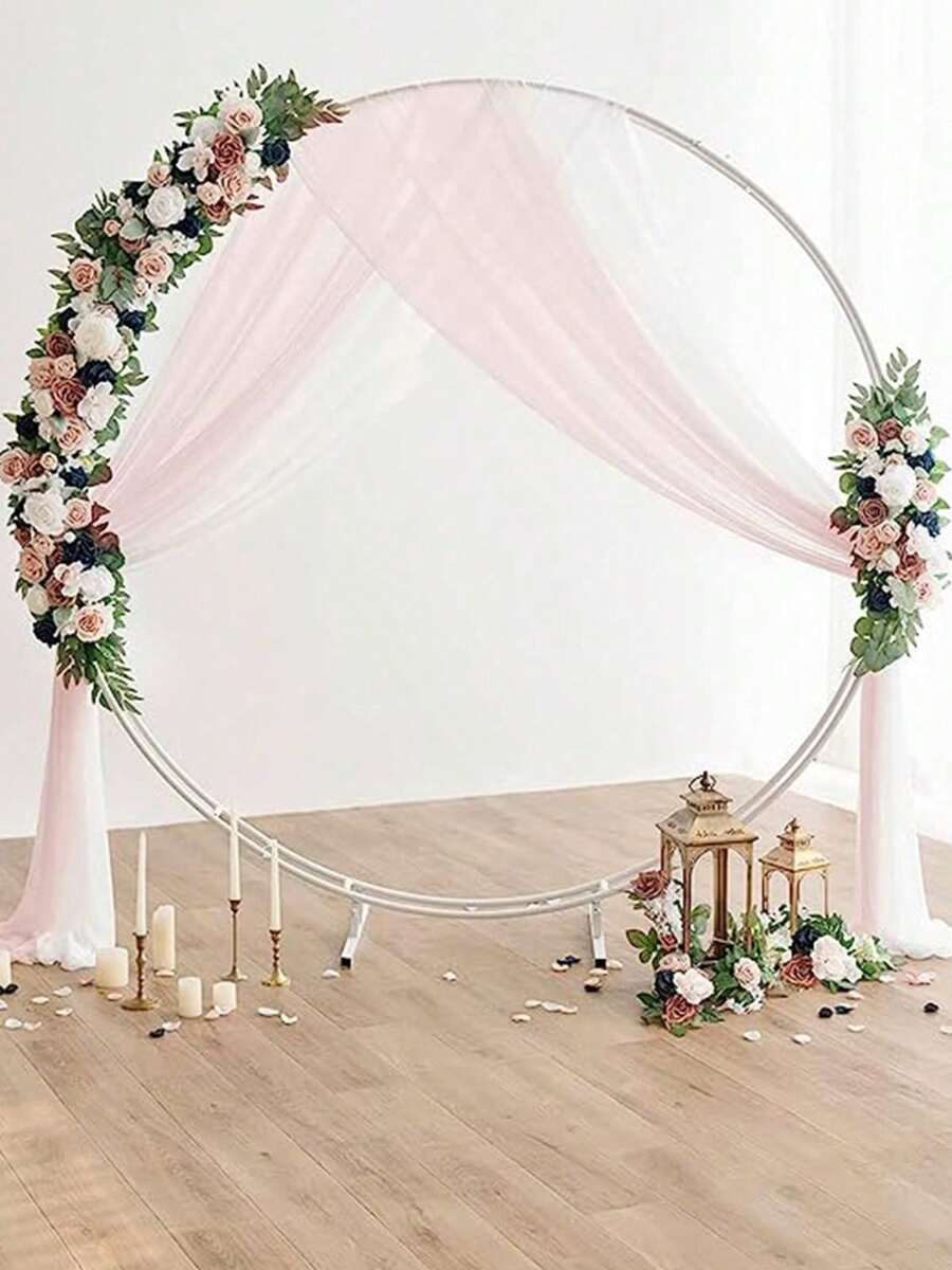 2 Pcs/Set Artificial Wedding Arch Floral Arrangements For Wedding Ceremony Backdrop Reception Table Decoration - 淺藍色 - 查看 1