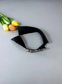 1pc Luxury Handmade Rhinestone Detachable Collar Neck Decoration, Sparkling Premium Versatile Accessory For Spring, Summer, Autumn And Winter