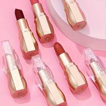 12-Color Romantic Matte Lipstick Collection - Highly Pigmented, Long-Lasting, Waterproof & Hydrating - Perfect Nude Shades For All-Day Wear -Perfect Gift - #12 - 查看 9