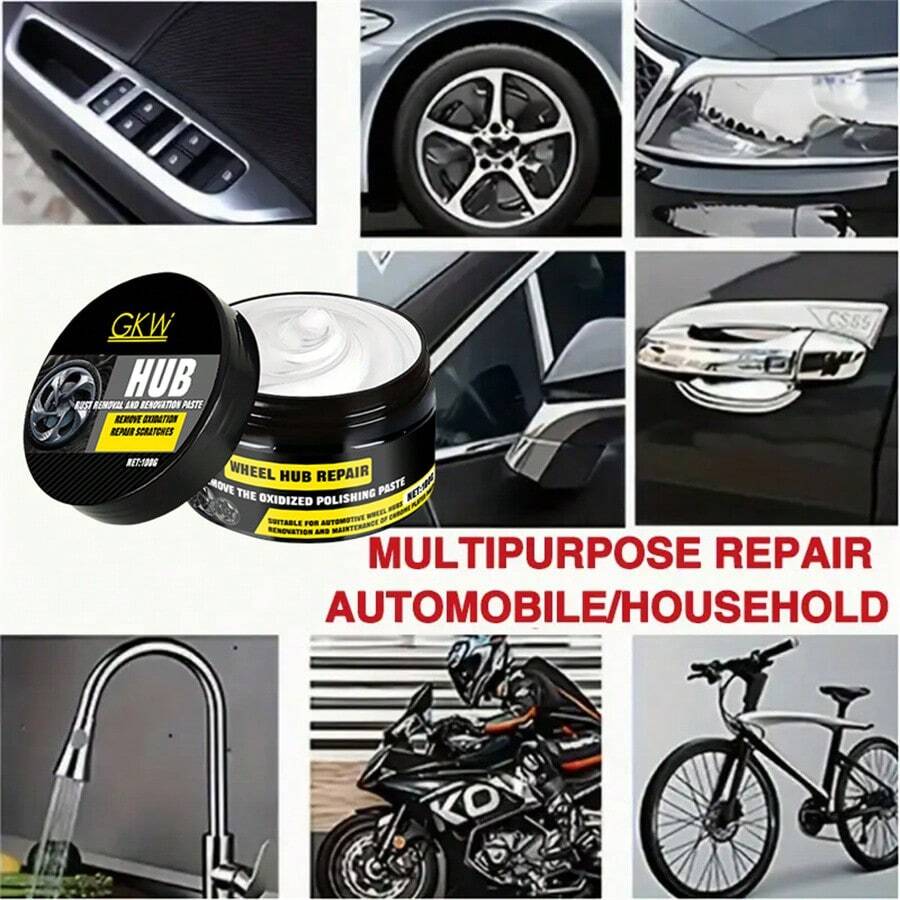Automotive Wheel Rim Repair Wax Repairs Tire Scratches, Car Paint