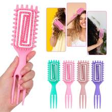1 件卷发刷，减少头发拉扯和卷发分离，顺滑，塑造卷发，女士发型设计工具，干湿发由 Candybrush 设计 BY Candybrush