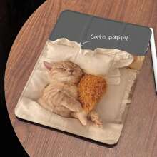 1PC Ốp lưng chống trượt trong suốt Xiaomi5Pro TPU gấp ba có khe cắm bút cho máy tính bảng Redmi SE 11 inch, chống trượt, bao phủ toàn bộ hình mèo đang ngủ - Màu vàng - Xem 10