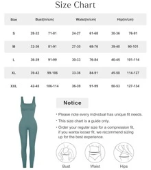 Popilush Jumpsuits For Women Built-In Bra Square Neck Ribbed Bodycon Workout Seamless Leggings Rompers Bodysuits - Green - View 4