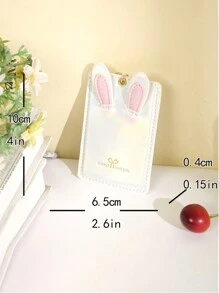 兔耳钱包 卡包 带链 可爱迷你包 身份证/通行证 女士钱包 迷你钱包 钱包 学校用品 卡包 - 粉色 - 查看 5