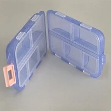 1pc Daily Pill Organizer 10 Compartments Portable Pill Box Travel Medicine Storage Box Moisture-Proof Small 10 Girds Medicine Box Travel Pill Organizer Small Pill Box Mini Portable Weekly Medicine Holder Container For Travel Home School Supplies College Dorm Essentials For Student Container Medicine Pill's Box Travel Supplies Camping Medical Emergency Bag Pill Case Pill Container Medicine Organizer