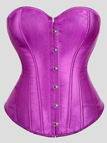 Women's Fishbone Shaping Bustier Crop Top, Waist Cincher Tight Top, New Year Party, Valentine's Day, Holiday Tops, Corset Top, Halloween Costume - Multicolor - View 40