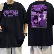 Shirt T-Shirt T-Shirt "Chnsw Man Purple" - 紫紅色 - 查看 1