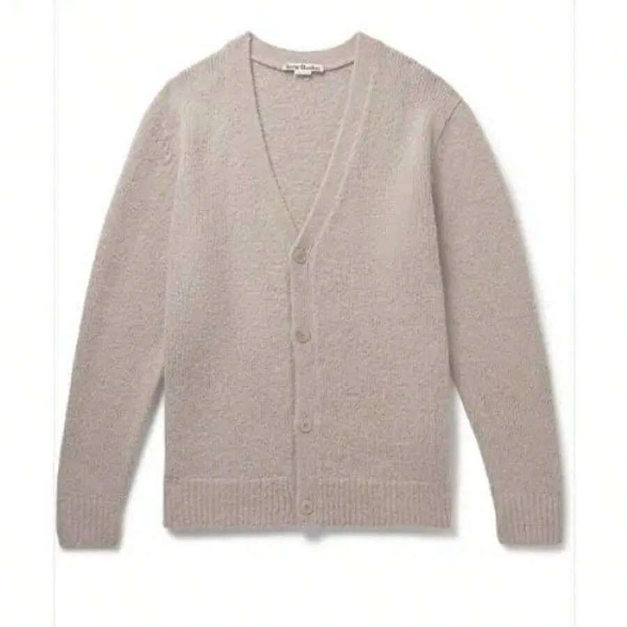 Acne Studios Wool Blend Cardigan Clay Beige SHEIN USA