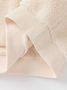 Balabala Girls' Pullover Sweatshirt Half-Zip Long Sleeve Top, Fashionable Inner Layer - Milky White - View 6