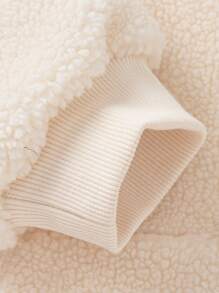 Balabala Girls' Pullover Sweatshirt Half-Zip Long Sleeve Top, Fashionable Inner Layer - Milky White - View 4