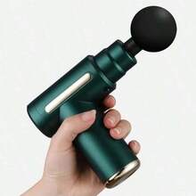 AXH Mini Massage Gun, Portable & Lightweight, 4 Replaceable Massage Heads For Full Body Massage - Green - View 3