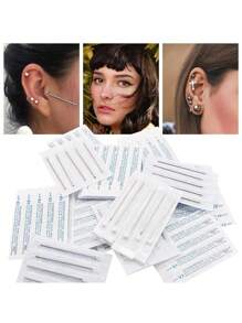 AVYRING 12G 14G 16G 18G 20G 5/10/30/50/100pcs Piercing Needles Disposable Body Piercing Needles Ear Nose Navel Nipple Piercing Kits