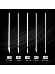 AVYRING 12G 14G 16G 18G 20G 5/10/30/50/100pcs Piercing Needles Disposable Body Piercing Needles Ear Nose Navel Nipple Piercing Kits