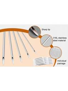 AVYRING 12G 14G 16G 18G 20G 5/10/30/50/100pcs Piercing Needles Disposable Body Piercing Needles Ear Nose Navel Nipple Piercing Kits