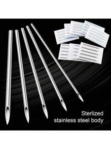 AVYRING 12G 14G 16G 18G 20G 5/10/30/50/100pcs Piercing Needles Disposable Body Piercing Needles Ear Nose Navel Nipple Piercing Kits