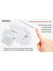 AVYRING 12G 14G 16G 18G 20G 5/10/30/50/100pcs Piercing Needles Disposable Body Piercing Needles Ear Nose Navel Nipple Piercing Kits