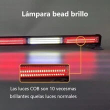 Barra Torreta Estrobo Codigo Leds COB Policia 24 Pulgad 40w, Barra de luz estroboscópica universal COB policía LED , 17 modos de flash, arra de luz estroboscópica de advertencia - Amarillo - Ver 10