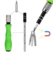 1 Set 32 In 1 Screwdriver Set With Case, For Assembly And Disassembly Of Machine, Must Be Good, Multi-Functional Screwdriver Kit, Special-Shaped Tools, Five Star Screwdriver, Y-Type Triangle Repair Kit (Due To Different Batches, The Screwdriver Label Of The Product May Be Cancelled Or Attached To The Outer Box. We Apologize For Any Inconvenience Caused.), Tools For Men - Multicolor - View 6
