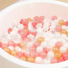 100pcs Ball Pit Balls For Toddlers, Mixed With Star Balls, 2.15 Inch/5.5cm,Soft And Crush Proof Plastic Toy Balls For Ball Pit, Children's Pool Water Toys, Baby Playpen Accessories, Ball For Toddlers, Party Toy Balls, Water Toy Balls, Gifts