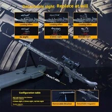 1pc MG3 Keychain - Cosplay Prop - Full Metal Model - Non-Firing - Disassemblable Model - - Battlegrounds - Movie Prop - Holiday Gift - Birthday Gift - Easter Gift - Christmas Gift - Perfect Gift - Multicolor - View 8