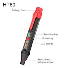 HT59/HT60 Gasleckage-Detektoralarm, Brennbargasmelder mit Ton- und Lichtalarm für alle Arten von entflammbaren Gasen