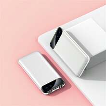 10000mAh Portable Power Bank, Supports Type-C Input And Dual Output Backup Charging, Compatible With Smartphones, Android Phones, Tablets, IPhones 17 16 15 14 13, And S20 - Multicolor - View 12