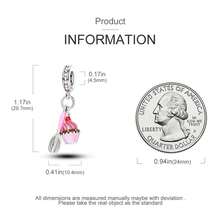 1 件 925 纯银水果食物吊饰红酒 DIY 吊饰酒杯吊饰适合女性 DIY 手链项链吊饰适合 DIY 珠宝制作精美珠宝派对礼物送给女孩 - 彩色 - 查看 8