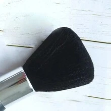 1 chiếc chổi quét tóc mềm, chổi làm sạch tóc sợi để cắt tóc và chải chuốt - màu đen - Xem 4