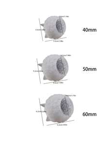 1 件 3D 玫瑰花簇蜡烛硅胶模具，创意玫瑰香薰蜡烛台 DIY 石膏环氧树脂模具适用于家居装饰、情人节、40mm/50mm/60mm/70mm/80mm/90mm 玫瑰球模具 - 白色 - 查看 3