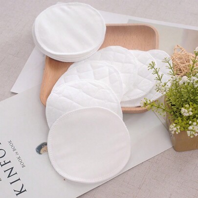 12pcs Reusable Washable Anti-Overflow Nursing Pads, Breathable Leakproof Breast Feeding Pads For Postpartum Girl