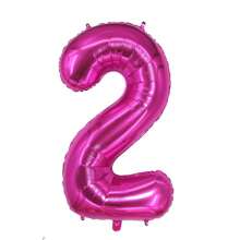 32 英寸洋红色铝箔数字气球，用于生日派对装饰，铝箔气球 0 1 2 3 4 5 6 7 8 9，金色、银色、黑色、渐变玫瑰金色气球，适合返校情人节