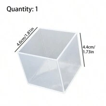 1pc Epoxy Resin Casting Silicone Mold Set, Suitable For Beginners, Includes Pyramid, Ball, Cube, Coaster, Pendant Molds, Straw Measuring Cup Casting Tools, DIY Earrings, Pendants, Home Decor Making - Multicolor - View 11