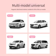 1 件夏季汽车遮阳帘吸盘式女孩清新隔热防紫外线侧窗户窗帘，遮光汽车窗帘 - 彩色 - 查看 4