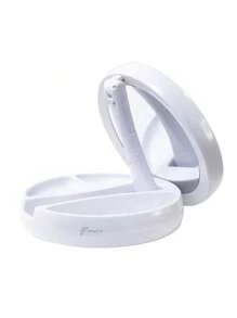 Led Table Mirror With 10x Magnification Led Light Foldable For Makeup Ready For Delivery - trắng - Xem 6