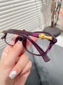 1 副超轻复古女士无度数眼镜，适合办公室、日常摄影、旅行、派对、时尚配饰 - 同款多色 - 查看 4