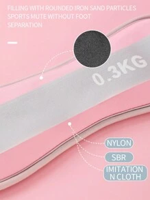MEIYIXING 1 Paar Eisensandgewichte, Beingewichte für Fitness-Laufen, Bein- und Handgelenks-Trainings-Sandtaschen für Tanztraining mit Heimtrainingsgeräten für Bein- und Handgelenksübungen, unisex Fitnessausrüstung (0,5-1,5 kg, rosa)