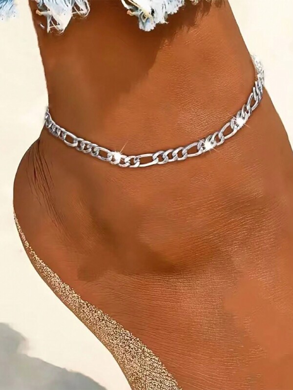 925 Sterling Silver Unisex Anklet Gift For Both Men Women Bracelet Anklet Dual-Use Neutral Style