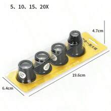4PCS Watch Repair Tool Watch Repair 5 To 20 Times Magnifying Glass Goggles Goggles Watch Repairing Magnifying Glass Set