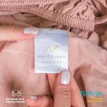 Nordqueen Fitted Sheet, 100% Cotton, Fitted Sheet, Jersey Sheet, Suitable For Mattresses Up To 25 Cm High, Made In Turkey. - 淺粉色 - 查看 4