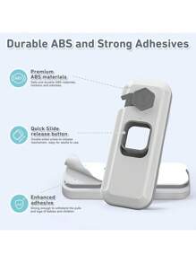 Bộ 6 khóa tủ lạnh chống trẻ em, khóa tủ lạnh cho trẻ em, khóa tủ cho trẻ sơ sinh, chốt cửa tủ đông có keo dán chắc chắn cho trẻ mới biết đi và trẻ sơ sinh, lý tưởng cho tủ đông đứng, lò nướng, cửa tủ - Xám - Xem 6